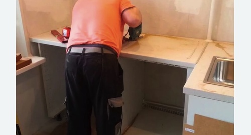 Сборка кухонного гарнитура. Волоколамск